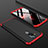 Nokia 7.1 Plus用ハードケース プラスチック 質感もマット 前面と背面 360度 フルカバー ノキア レッド・ブラック