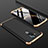 Nokia 7.1 Plus用ハードケース プラスチック 質感もマット 前面と背面 360度 フルカバー ノキア ゴールド・ブラック
