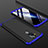 Nokia 7.1 Plus用ハードケース プラスチック 質感もマット 前面と背面 360度 フルカバー ノキア ネイビー・ブラック