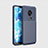 Nokia 7.2用シリコンケース ソフトタッチラバー ツイル カバー ノキア ネイビー