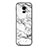 Nokia 8110 (2018)用シリコンケース ソフトタッチラバー ライン カバー ノキア ホワイト