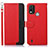 Nokia G11 Plus用手帳型 レザーケース スタンド カバー A09D ノキア レッド