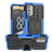 Nokia G400 5G用ハイブリットバンパーケース スタンド プラスチック 兼シリコーン カバー JX1 ノキア ネイビー