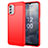 Nokia G60 5G用シリコンケース ソフトタッチラバー ライン カバー MF1 ノキア レッド