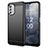 Nokia G60 5G用シリコンケース ソフトタッチラバー ライン カバー MF1 ノキア ブラック