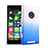 Nokia Lumia 830用ハードケース グラデーション 勾配色 クリア透明 ノキア ネイビー