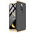 Nokia X6用ハードケース プラスチック 質感もマット 前面と背面 360度 フルカバー ノキア ゴールド・ブラック