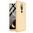 Nokia X6用ハードケース プラスチック 質感もマット 前面と背面 360度 フルカバー ノキア ゴールド