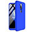 Nokia X6用ハードケース プラスチック 質感もマット 前面と背面 360度 フルカバー ノキア ネイビー