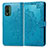 Nokia XR21用手帳型 レザーケース スタンド パターン カバー ノキア ネイビー