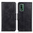 Nokia XR21用手帳型 レザーケース スタンド カバー M09L ノキア ブラック