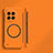 OnePlus 12R 5G用ハードケース プラスチック 質感もマット フレームレス カバー Mag-Safe 磁気 Magnetic OnePlus オレンジ