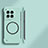 OnePlus 12R 5G用ハードケース プラスチック 質感もマット フレームレス カバー Mag-Safe 磁気 Magnetic OnePlus ライトブルー