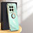 OnePlus 12R 5G用極薄ソフトケース シリコンケース 耐衝撃 全面保護 アンド指輪 マグネット式 バンパー XL1 OnePlus グリーン