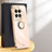 OnePlus 12R 5G用極薄ソフトケース シリコンケース 耐衝撃 全面保護 アンド指輪 マグネット式 バンパー XL1 OnePlus ローズゴールド