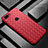 OnePlus 5T A5010用シリコンケース ソフトタッチラバー レザー柄 OnePlus レッド