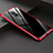 OnePlus 6T用ケース 高級感 手触り良い アルミメタル 製の金属製 バンパー 鏡面 カバー OnePlus レッド