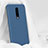 OnePlus 7 Pro用360度 フルカバー極薄ソフトケース シリコンケース 耐衝撃 全面保護 バンパー OnePlus ネイビー