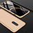OnePlus 7 Pro用ハードケース プラスチック 質感もマット 前面と背面 360度 フルカバー OnePlus ゴールド