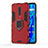 OnePlus 7 Pro用ハイブリットバンパーケース プラスチック アンド指輪 兼シリコーン カバー S01 OnePlus レッド