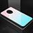 OnePlus 7T用ハイブリットバンパーケース プラスチック 鏡面 虹 グラデーション 勾配色 カバー OnePlus マルチカラー