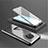 OnePlus 7T用ケース 高級感 手触り良い アルミメタル 製の金属製 360度 フルカバーバンパー 鏡面 カバー OnePlus ブラック