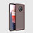 OnePlus 7T用シリコンケース ソフトタッチラバー ツイル カバー OnePlus ブラウン