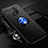 OnePlus 7T用極薄ソフトケース シリコンケース 耐衝撃 全面保護 アンド指輪 マグネット式 バンパー OnePlus ネイビー・ブラック