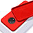 OnePlus 7T用360度 フルカバー極薄ソフトケース シリコンケース 耐衝撃 全面保護 バンパー S03 OnePlus レッド