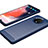 OnePlus 7T用シリコンケース ソフトタッチラバー ツイル B02 OnePlus ネイビー
