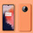 OnePlus 7T用360度 フルカバー極薄ソフトケース シリコンケース 耐衝撃 全面保護 バンパー C04 OnePlus オレンジ