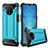 OnePlus 7T用ハイブリットバンパーケース プラスチック 兼シリコーン カバー R02 OnePlus ブルー
