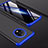 OnePlus 7T用ハードケース プラスチック 質感もマット 前面と背面 360度 フルカバー P01 OnePlus ネイビー・ブラック