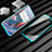 OnePlus 7T Pro用ケース 高級感 手触り良い アルミメタル 製の金属製 360度 フルカバーバンパー 鏡面 カバー M01 OnePlus グリーン