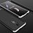OnePlus 7T Pro用ハードケース プラスチック 質感もマット 前面と背面 360度 フルカバー P01 OnePlus シルバー・ブラック