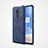 OnePlus 7T Pro用360度 フルカバー極薄ソフトケース シリコンケース 耐衝撃 全面保護 バンパー C03 OnePlus ネイビー