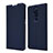 OnePlus 7T Pro用手帳型 レザーケース スタンド カバー T07 OnePlus ネイビー