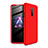 OnePlus 7T Pro用ハードケース プラスチック 質感もマット 前面と背面 360度 フルカバー P02 OnePlus レッド