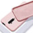 OnePlus 7T Pro用360度 フルカバー極薄ソフトケース シリコンケース 耐衝撃 全面保護 バンパー C04 OnePlus ピンク