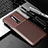 OnePlus 8用シリコンケース ソフトタッチラバー ツイル カバー OnePlus ブラウン