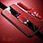 OnePlus 8用シリコンケース ソフトタッチラバー レザー柄 アンド指輪 マグネット式 OnePlus レッド