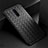 OnePlus 8用シリコンケース ソフトタッチラバー レザー柄 カバー H01 OnePlus ブラック