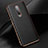 OnePlus 8用ケース 高級感 手触り良いレザー柄 R02 OnePlus ブラック