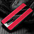 OnePlus 8用シリコンケース ソフトタッチラバー レザー柄 カバー H02 OnePlus レッド