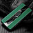 OnePlus 8用シリコンケース ソフトタッチラバー レザー柄 アンド指輪 マグネット式 T02 OnePlus グリーン