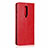 OnePlus 8用手帳型 レザーケース スタンド カバー T03 OnePlus レッド