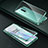 OnePlus 8用ケース 高級感 手触り良い アルミメタル 製の金属製 360度 フルカバーバンパー 鏡面 カバー T03 OnePlus グリーン