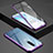 OnePlus 8用ケース 高級感 手触り良い アルミメタル 製の金属製 360度 フルカバーバンパー 鏡面 カバー T02 OnePlus パープル