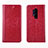 OnePlus 8 Pro用手帳型 レザーケース スタンド カバー L01 OnePlus レッド