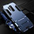 OnePlus 8 Pro用ハイブリットバンパーケース スタンド プラスチック 兼シリコーン カバー R01 OnePlus ネイビー